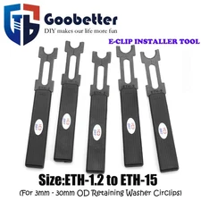 E-CLIP RETAINING WASHER CIRCLIPS INSTALLER TOOL FOR 3MM - 30MM OD RETAINING RING