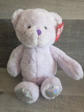 NEW Russ Berrie Purple Plush Soft Teddy Bear Stuffed Animal Toy b289