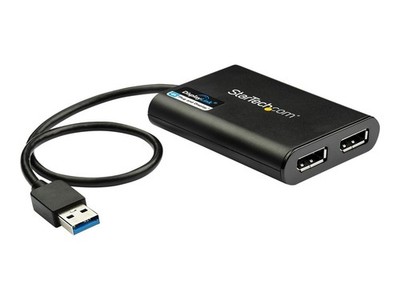 StarTech.com USB-zu-Dual-DisplayPort-Adapter 4K 60 Hz USB 3.0 5 Gbit/s auf Dual