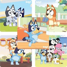 Bluey  Friends Stickers, 2.5 Inches, 100 Count, 5 Designs, Multicolor