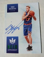 2019-20 Court Kings Heir Apparent IGNAS BRAZDEIKIS #'d /25 On Card Auto KNICKS 