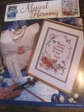 Musical Harmony Counted Cross Stitch Pattern BY  True Colors-1992