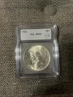 1922 Peace Dollar $1 ICG MS62 - 90% Silver