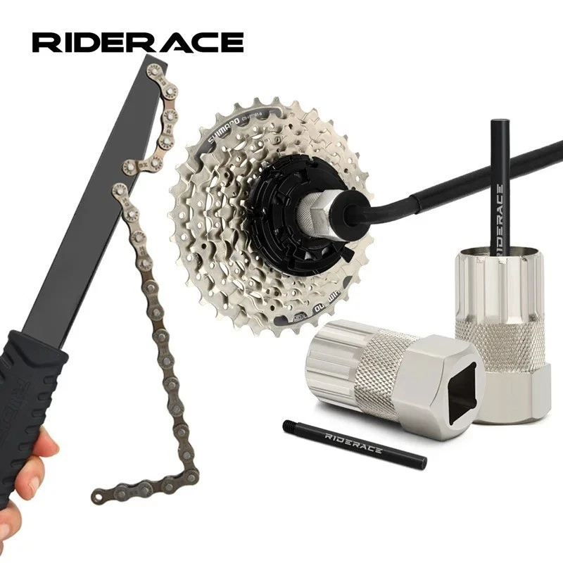 Kit de ferramentas de remoção de volante de bicicleta 12T chave cassete removedor de chicote de corrente MTB - Imagem 2 de 4
