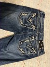 Miss Me Women’s Bootcut Jeans Blue Low Rise Medium Wash Rhinestone 5-Pocket — photo 2