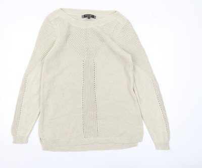 Principles by Ben de Lisi Damen Beige Baumwolle Strick Pullover Pulli Gr. 18