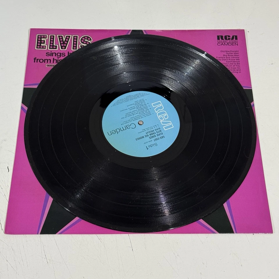 Elvis Sings Hits From His Movies Volume 1 Vinyl LP RCA Camden 1972 CAS2567 - Image 3 of 4