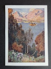 Antique 1908 print - A Glimpse of Grasmere - Lake District - Heaton Cooper