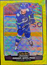 2022-23 O-Pee-Chee Platinum #44 Conor Garland Neon Yellow Surge