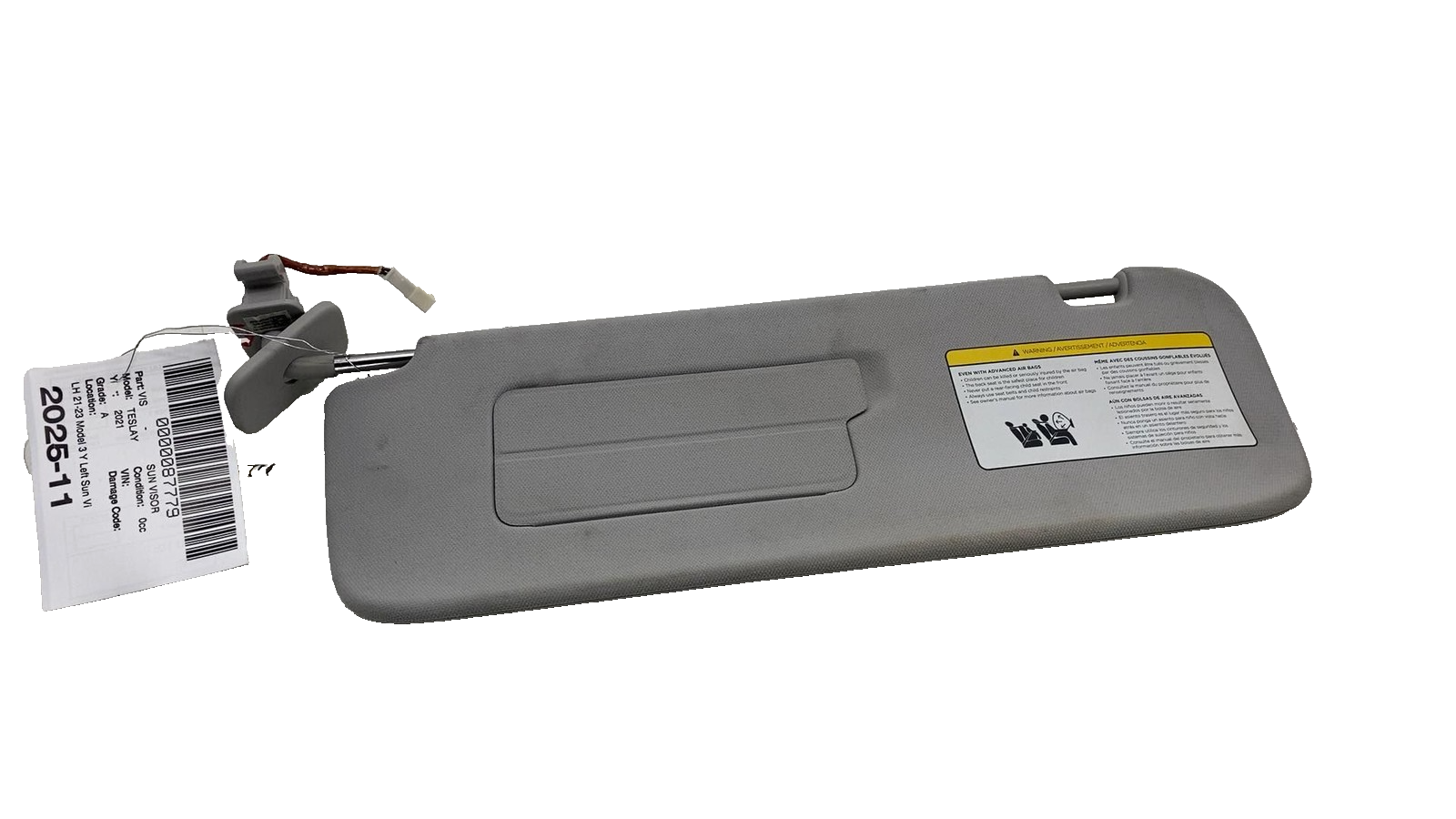 ⭕ 2021-2023 Tesla Model Y Front Sun Visor Left Sunvisor Providence 1490405-01-B