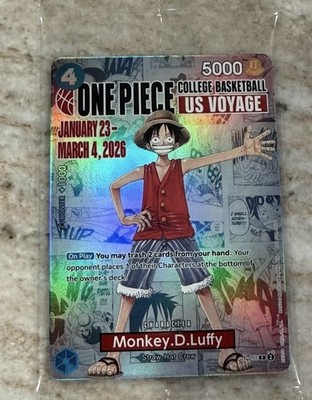 Monkey D. Luffy ルフィ バスケ US Voyagee モンキー・D・ルフィ 【未開封】【英語版】【プロモ】【ONE PIECE
