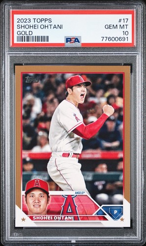 2023 Topps Shohei Ohtani #17 Gold Border /2023 MVP PSA 10 Gem