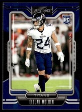 2021 Panini Playbook Elijah Molden Rookie Tennessee Titans #177