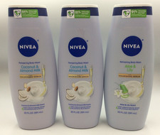 Nivea Body Wash Coconut & Almond Milk, Aloe & Lily, 20oz ?PACK OF 3? 1.00 per gallon