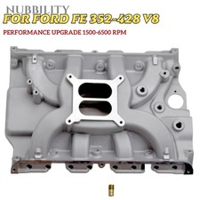 For Ford Fe 390 427 428 V8 Dual Plane Aluminum Intake Manifold 4150 Square Bore
