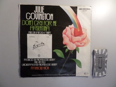Don't cry for me Argentina / Rainbow HIgh [Vinyl, 7''-Single, 32.001]. Covington,