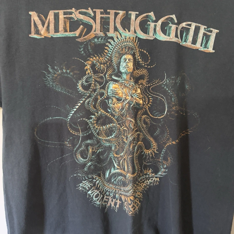 Meshuggah “The Violent Sleep of Reason” T-Shirt - Black XL Gildan Tag Metal Band - Image 4 of 4