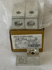Lot Of 5 Penn-Union LA-350 6 Awg-350 Mcm Aluminum Lug