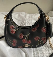 Cherry Coach Bag Sequinned Hobo Bag