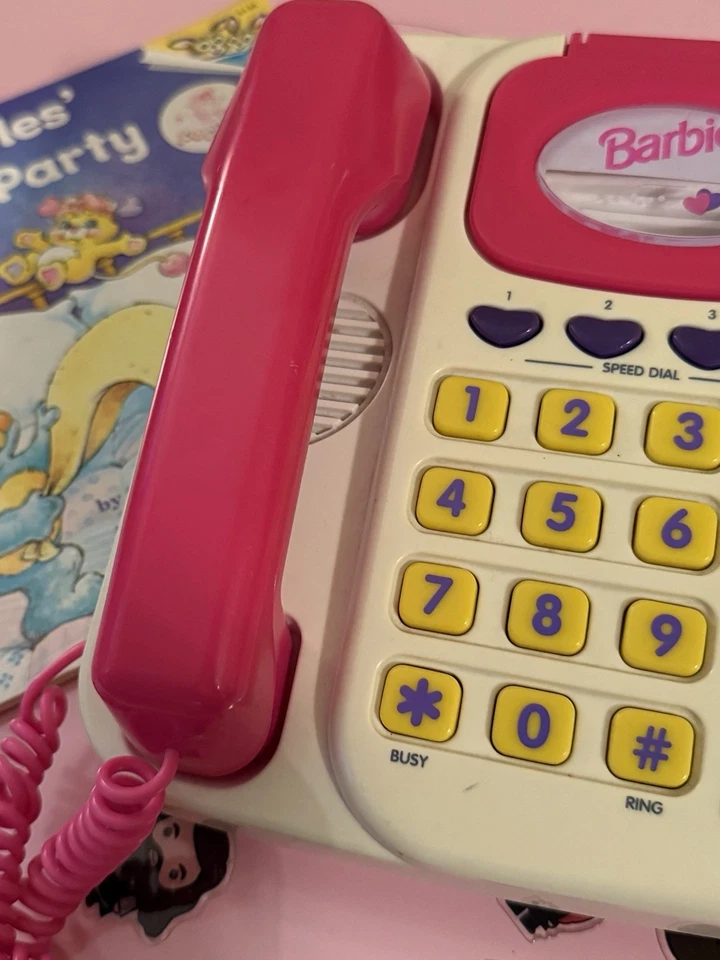 Vintage Barbie Super Talking Phone Answering Machine from the 1990s. - Image 2 of 2