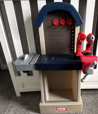 Little Tikes Pretend Play Tool Workbench Set with Toy Drill and Vise