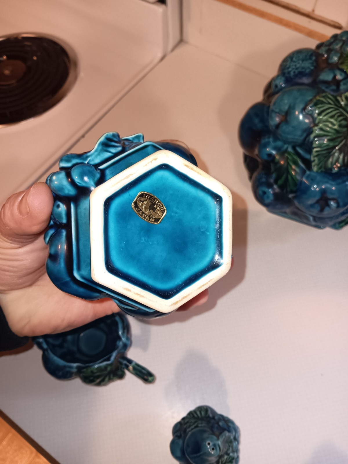 Inarco Japanese Indigo Blue Ceramic Dish Set