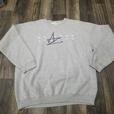 Vintage Arizona Sweatshirt Mens XL Grey Fleece Embroidered Pullover Spellout
