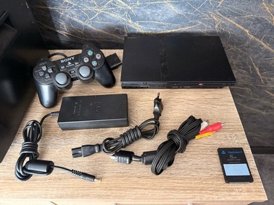 PlayStation 2 PS2 Slim SCPH-75004 Komplettset -Funktionstüchtig
