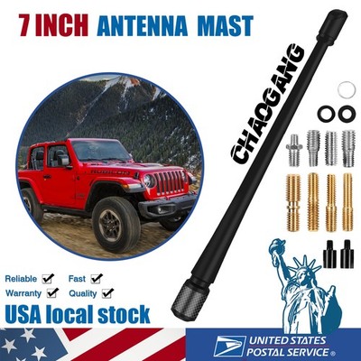 Original Quality 7 Inch Short Antenna Mast For JEEP Wrangler JK JL 2007-2023