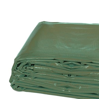 Heavy Duty Waterproof Tarp 20x40 PVC Vinyl Tarpaulin Green Ground Cover