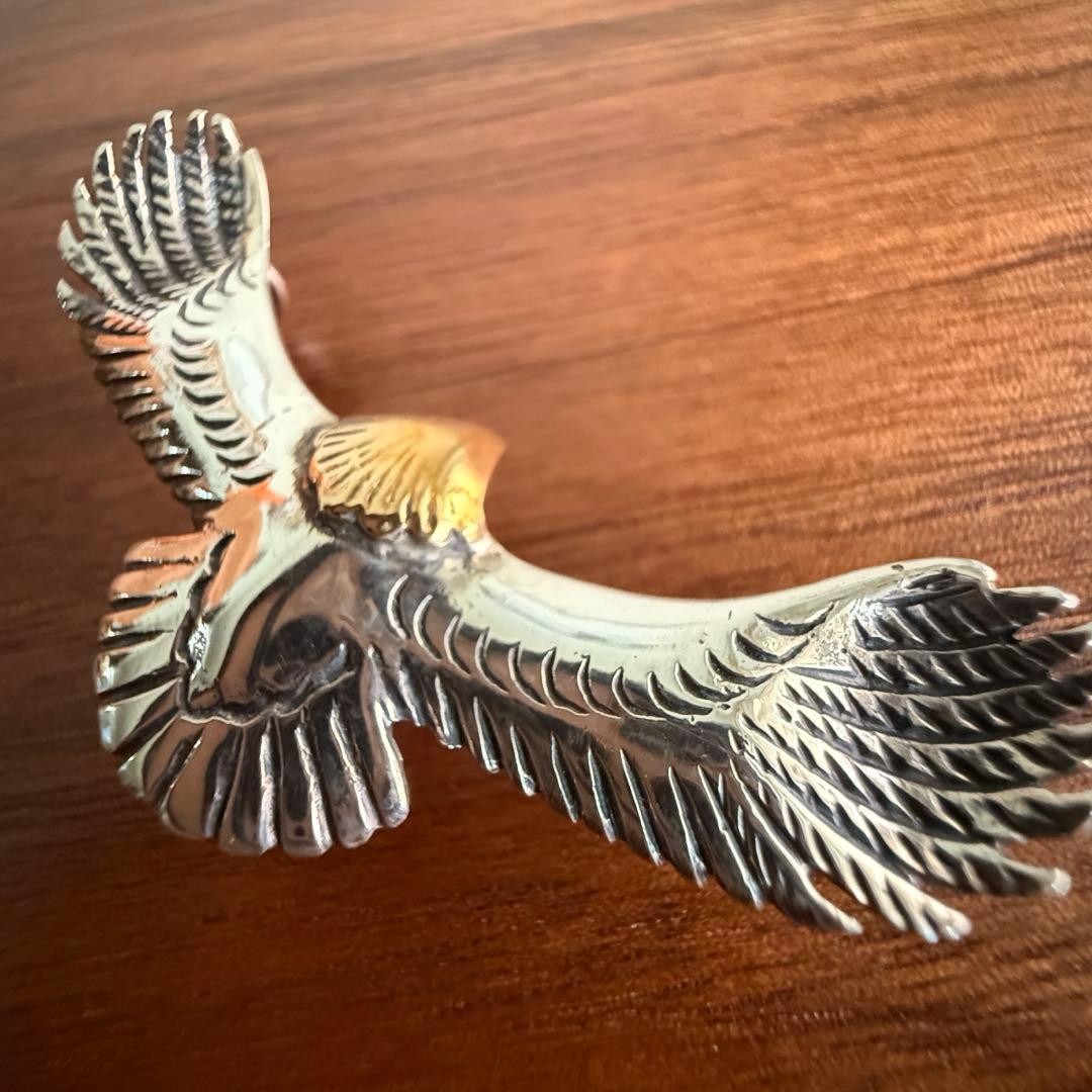 Silver 925 Native Eagle Pendant Solid New Jewelry… - image 9