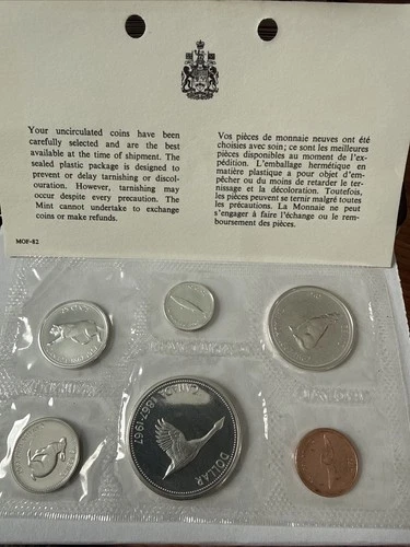 Uncirculated Canadian Silver 1967 1968 1969 Coin Sets