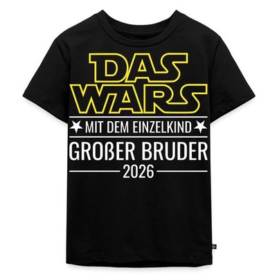 Das wars mit dem Einzelkind - Großer Bruder 2026 Kinder Premium Bio T-Shirt