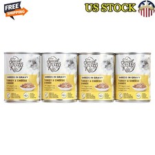 Turkey Cheese Wet Cat Food 13oz Shreds Gravy Nutritional Complete Meal 12Pack US 2.20 per gallon