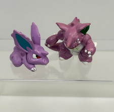 Nidorino & Nidoking Vintage Pokémon TOMY Figure lot 1990s Nintendo C.G.T.S.J #57