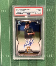 2023 Bowman Draft Paul Skenes 1st Bowman Chrome Auto RC PSA 9