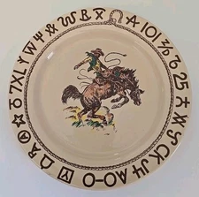 Westward Ho  Rodeo Pattern 10.5" Dinner Plate