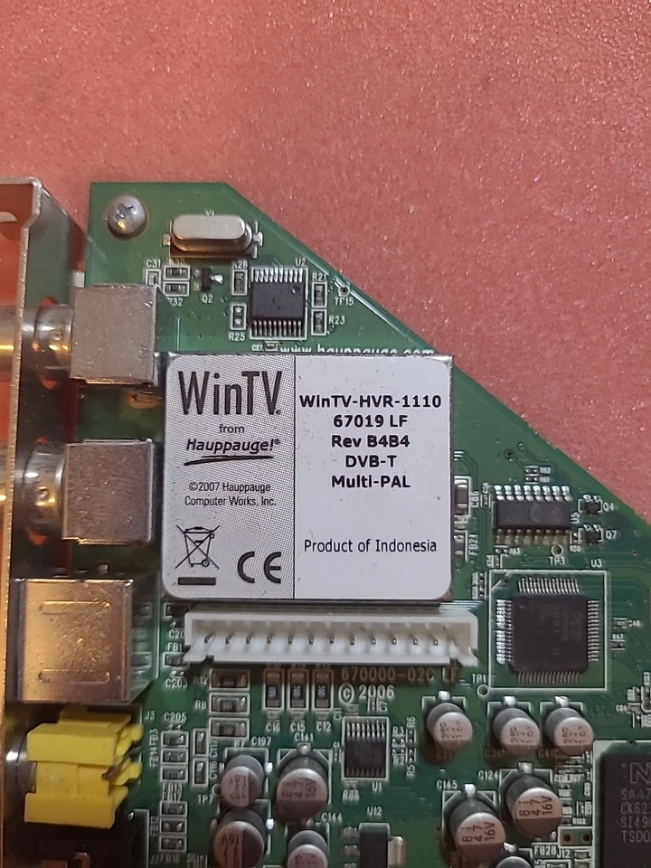HAUPPAUGE WINTV-HVR1110 LF REV B4B4 DVB-T MULTI-PAL PCI TV CARD 67209 LF - Image 2 of 3