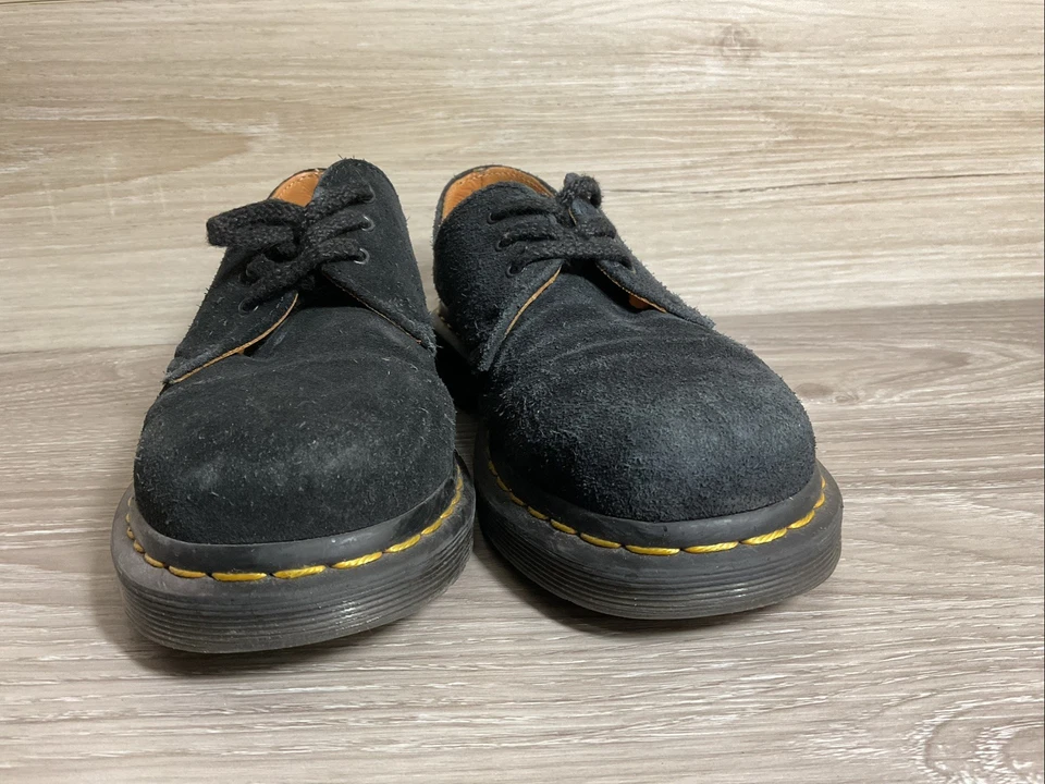 Zapatos Oxford Dr. Martens de gamuza negra 1461 hechos en Inglaterra para mujer EE. UU. 6 UK 4 37 Foto 3 de 4