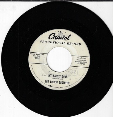 THE LOUVIN BROTHERS  /MY BABY'S GONE/LORENE/WLP USED 45RPM