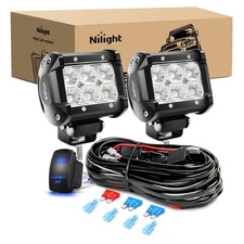 2PCS 18W LED Off-Road Light Bars - Superior Brightness for Safe Adventures