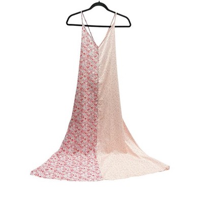 Cider Maxi Slip Dress Two Tone Pink Floral NWT Women's Size XS | eBay