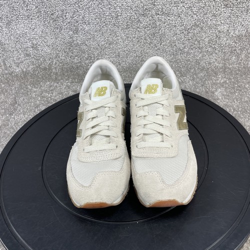New Balance Shoes Womens Size 6 B 620v2 Beige Gold Salt Leather Running Sneakers - Picture 4 of 10