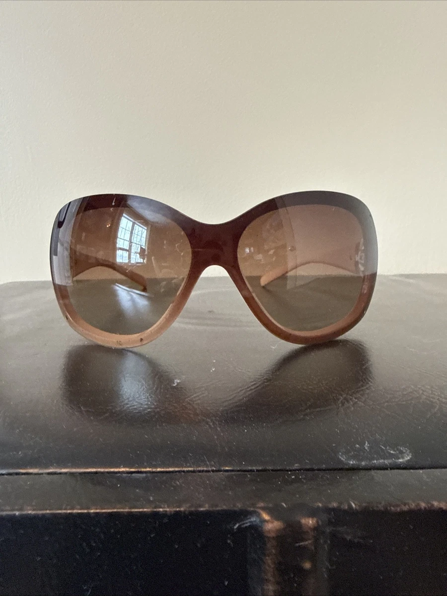 Vintage Light Tan/Brown Chanel Sunglasses Vintage Chanel CC Logo Sunglasses - Tan & Black | eBay main image 3