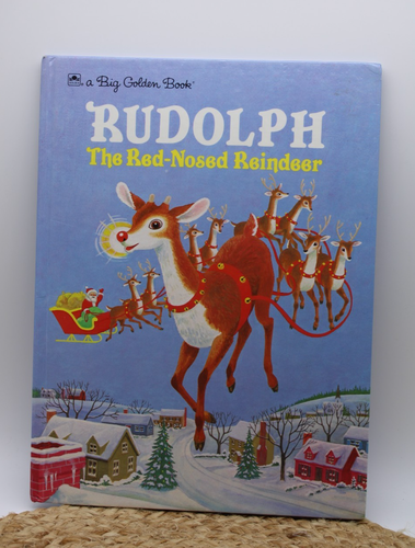 1985 Rudolph The Red Nosed Reindeer 11" Golden Book (Christmas) Vintage ...