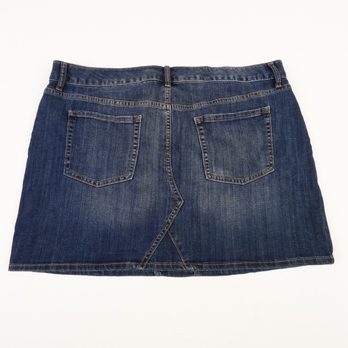 Gap Damen 18/34 Indigo Denim Jeans Minirock dunkle Waschung 2012 - Bild 2 von 9