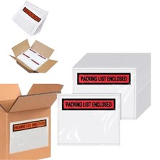 1000 Pieces 4.5" x 5.5" Packing List Enclosed Envelopes, Panel Face for Shipping