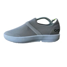 OOFOS OOmg Low Gray Mesh Slip On Recovery Comfort Shoes Sneakers Women's Size 12