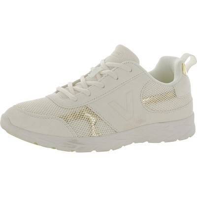 Vionic Womens Aviate White Suede Running Shoes Sneakers 5 Medium (B,M) BHFO 9692