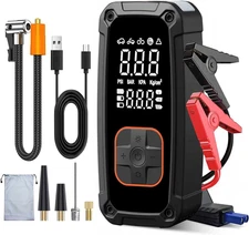 Tire Inflator Portable Air Compressor Emergency Tire Pump, Gift for Her Him Teen